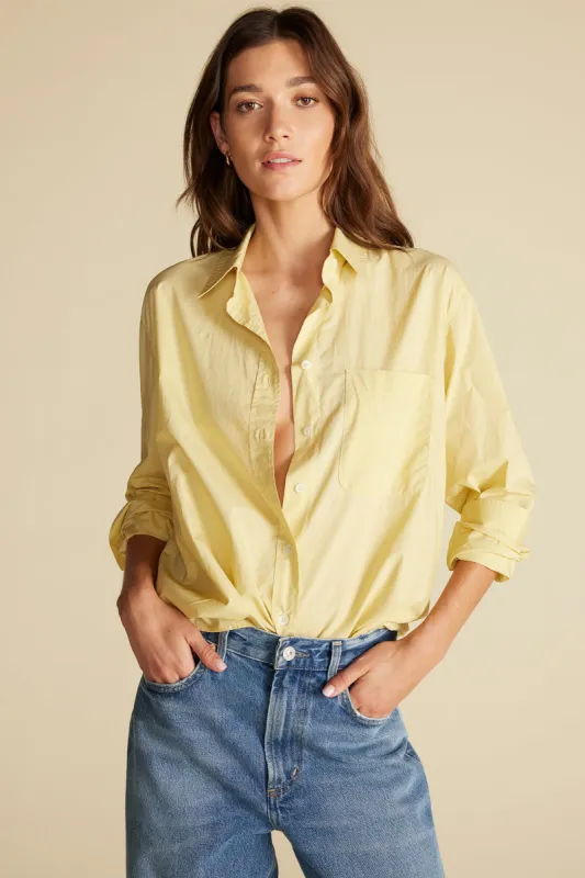 Henri Button Down Shirt - Anise Yellow sold by Amour Vert