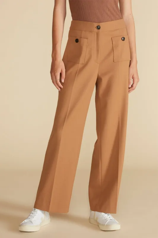 Alete Patch Pocket Pant - Camel sold by Amour Vert