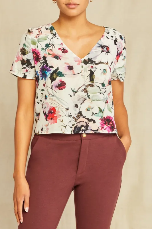 Willa Washable Silk Blouse - Windsor Floral sold by Amour Vert