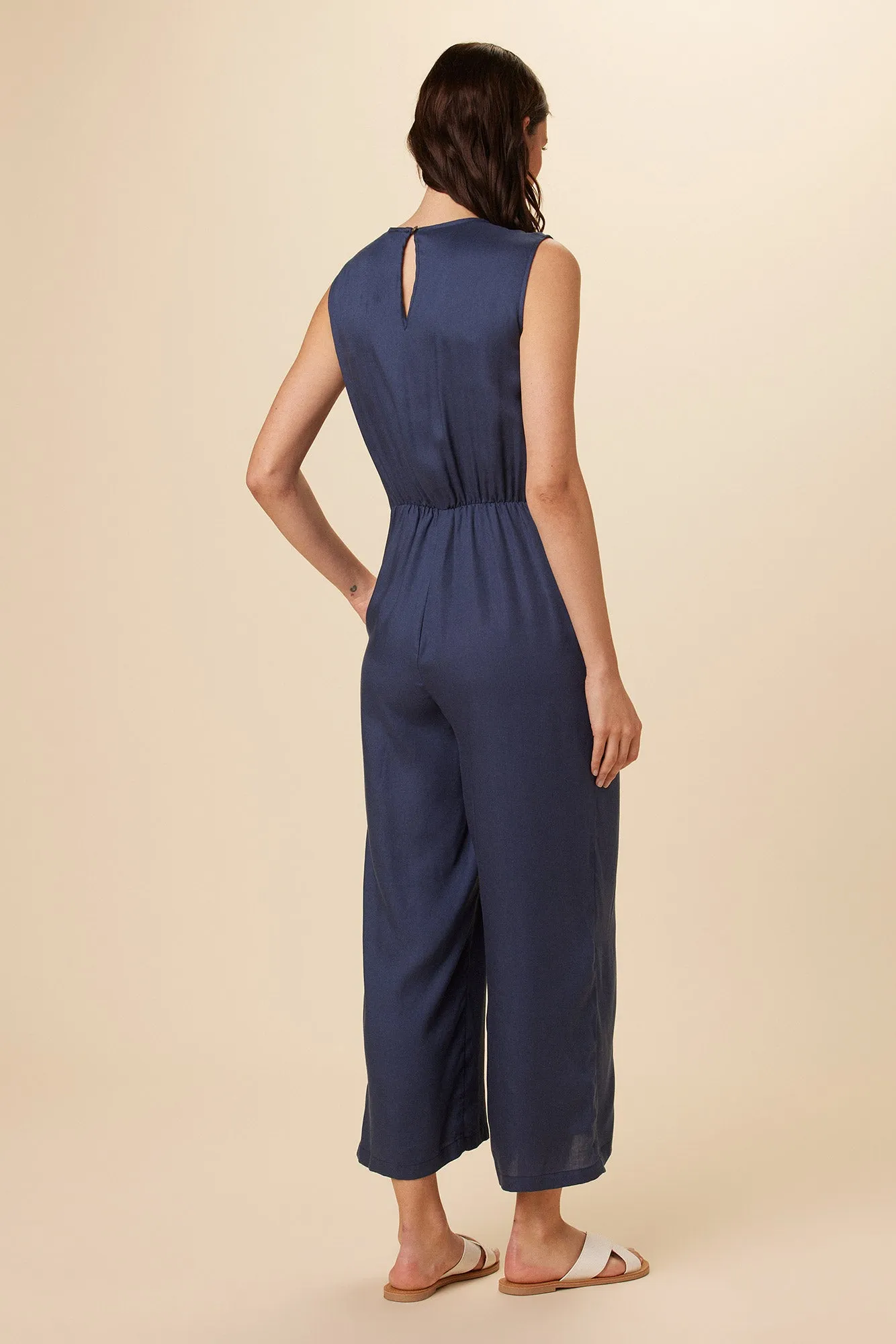 Cayenne Tencel Jumpsuit - Indigo - ReAmour sold by Amour Vert product image thumbnail 3