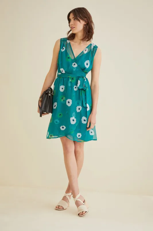 Delta Wrap Dress - Marin Florals - ReAmour sold by Amour Vert