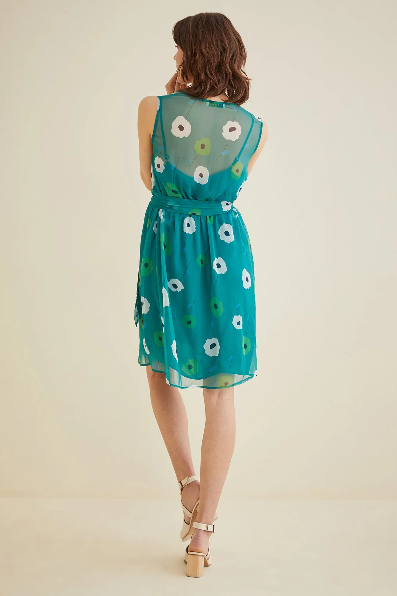 Delta Wrap Dress - Marin Florals - ReAmour sold by Amour Vert product image thumbnail 2