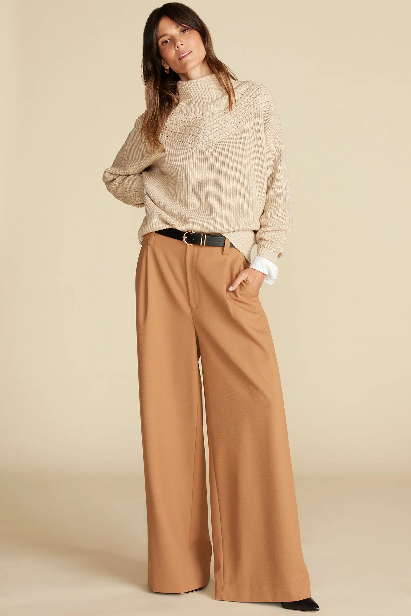 Monet Cotton Merino Sweater - Doe Beige sold by Amour Vert product image thumbnail 5