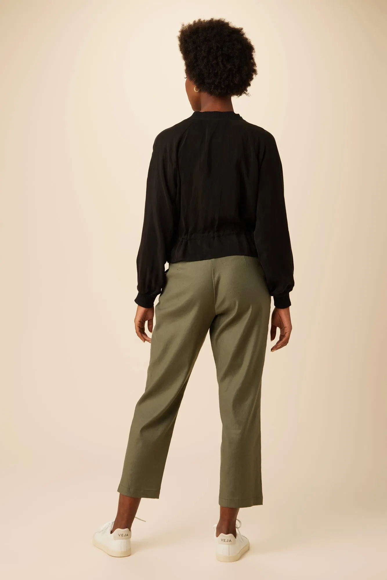 Roux Mixed Cupro Jacket - Black - ReAmour sold by Amour Vert product image thumbnail 4