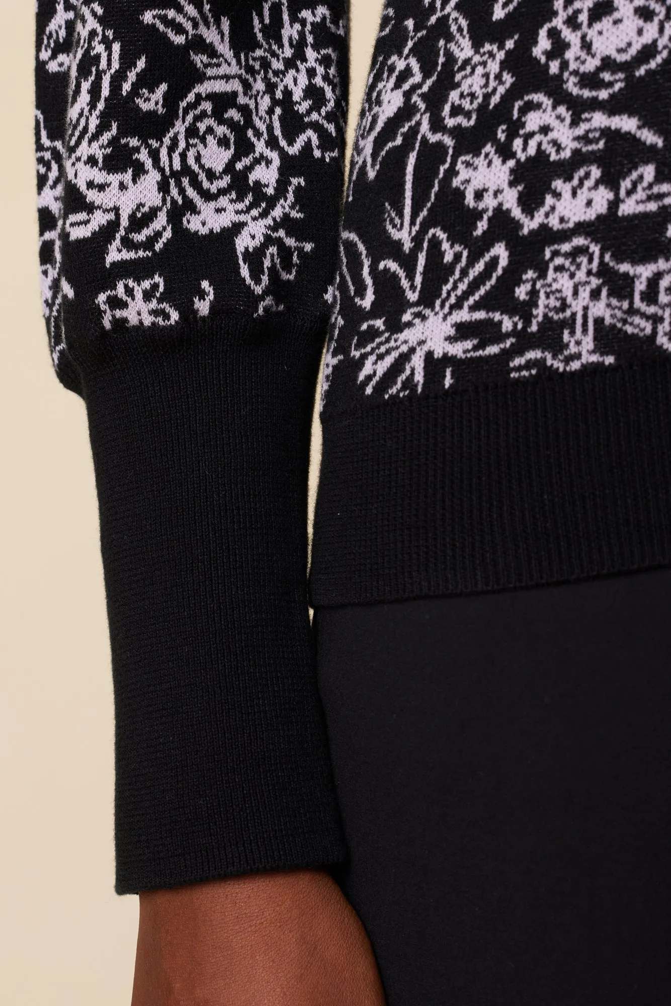 Sasha Organic Cotton Sweater - Black Lavender - ReAmour sold by Amour Vert product image thumbnail 5