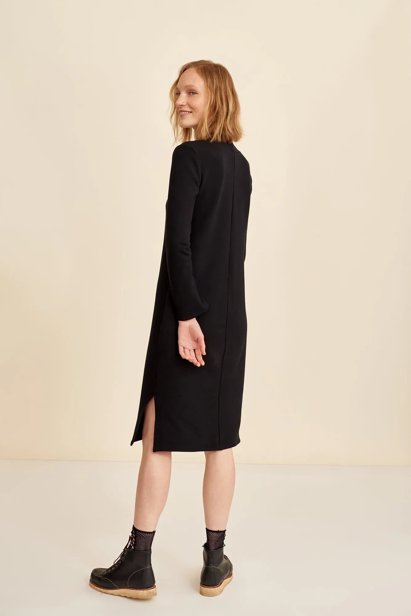 Rose Luxe Fleece Dress - Black - ReAmour sold by Amour Vert product image thumbnail 3