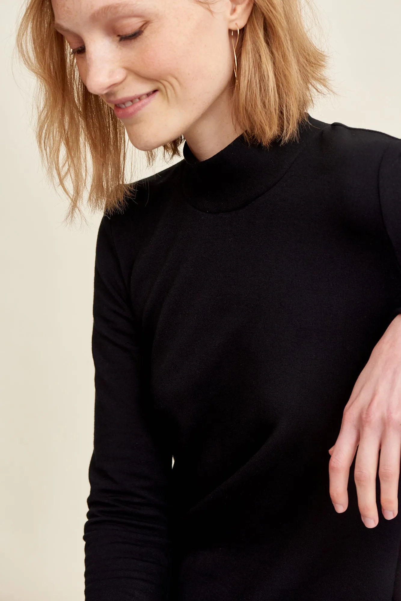 Rose Luxe Fleece Dress - Black - ReAmour sold by Amour Vert product image thumbnail 4