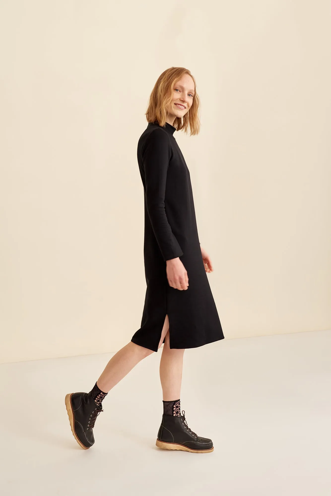 Rose Luxe Fleece Dress - Black - ReAmour sold by Amour Vert product image thumbnail 2