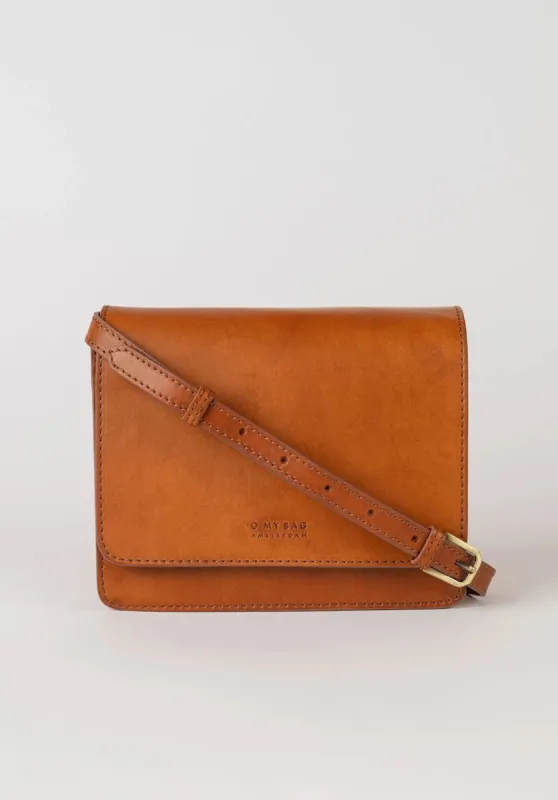 O My Bag Audrey Mini Crossbody Bag - Cognac Brown sold by Amour Vert