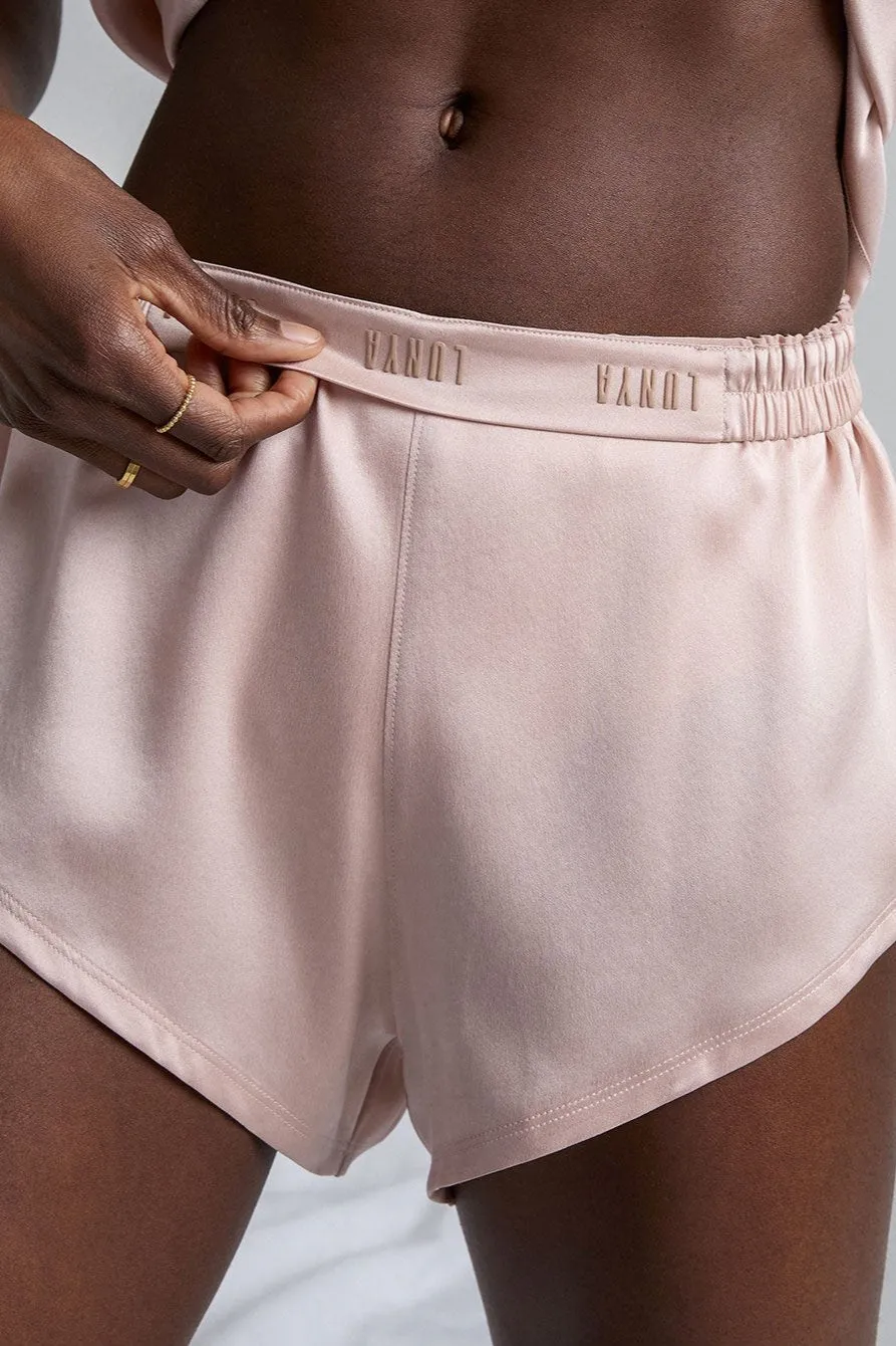 Lunya Washable Silk Tee and Shorts Set - Delicate Pink sold by Amour Vert product image thumbnail 4