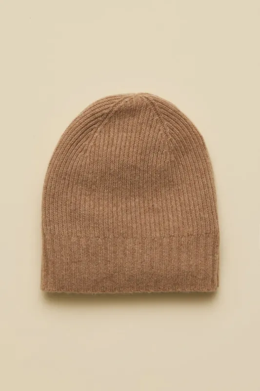Colby Cashmere Beanie - Cafe Au Lait sold by Amour Vert