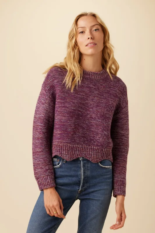 Amelia Wool Sweater - Sunset Melange - ReAmour sold by Amour Vert