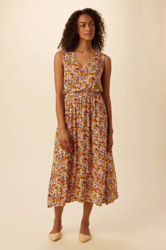 Bette Ecovero Midi Dress - Mendocino - ReAmour sold by Amour Vert