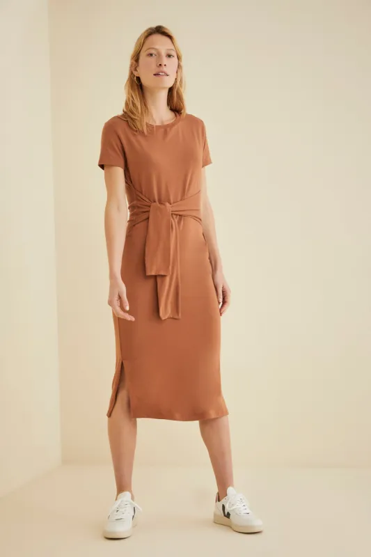 Colombe Reverie Knit Dress - Caramel made by Amour Vert