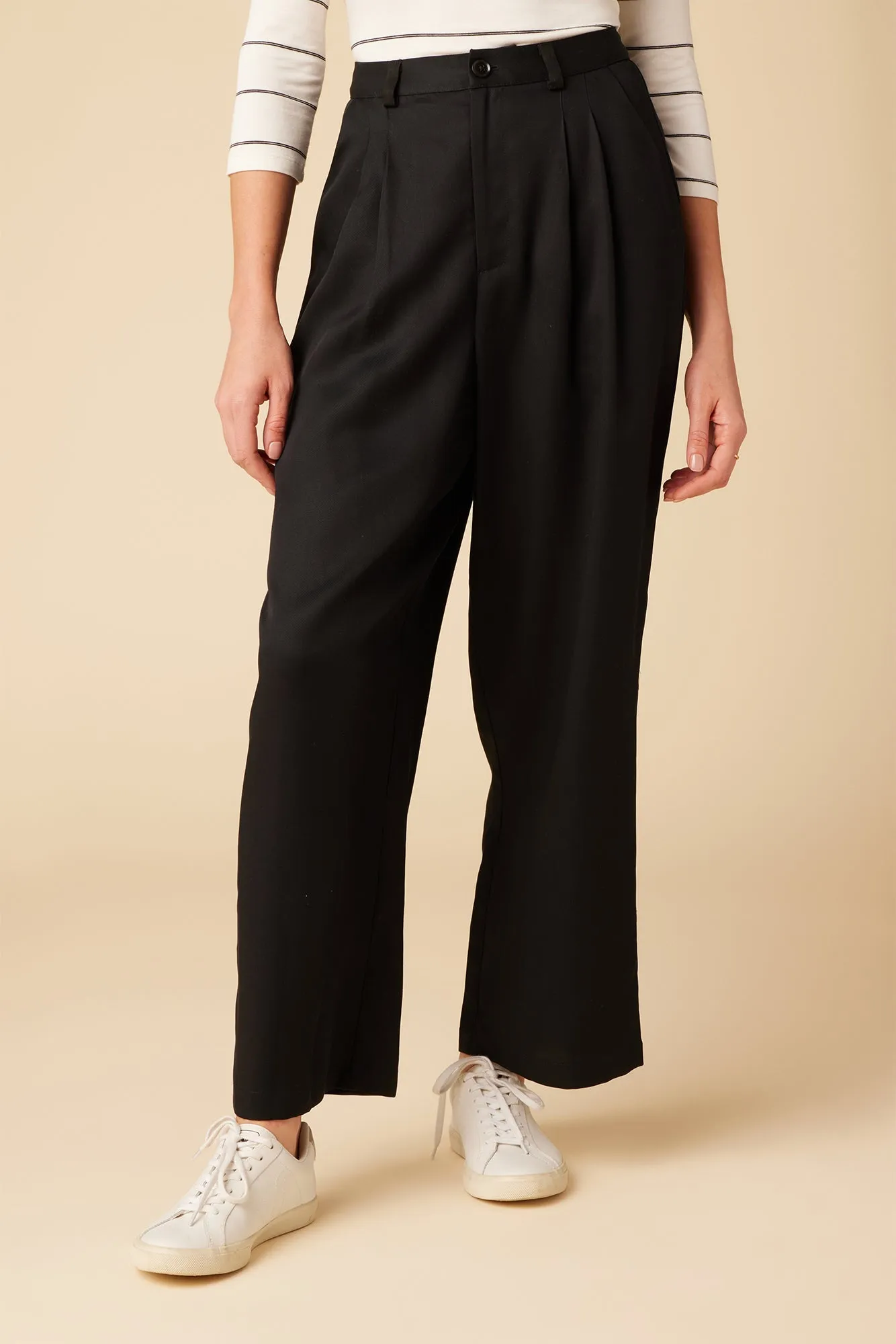 Holland Tencel Twill Pant - Black - ReAmour sold by Amour Vert product image thumbnail 3
