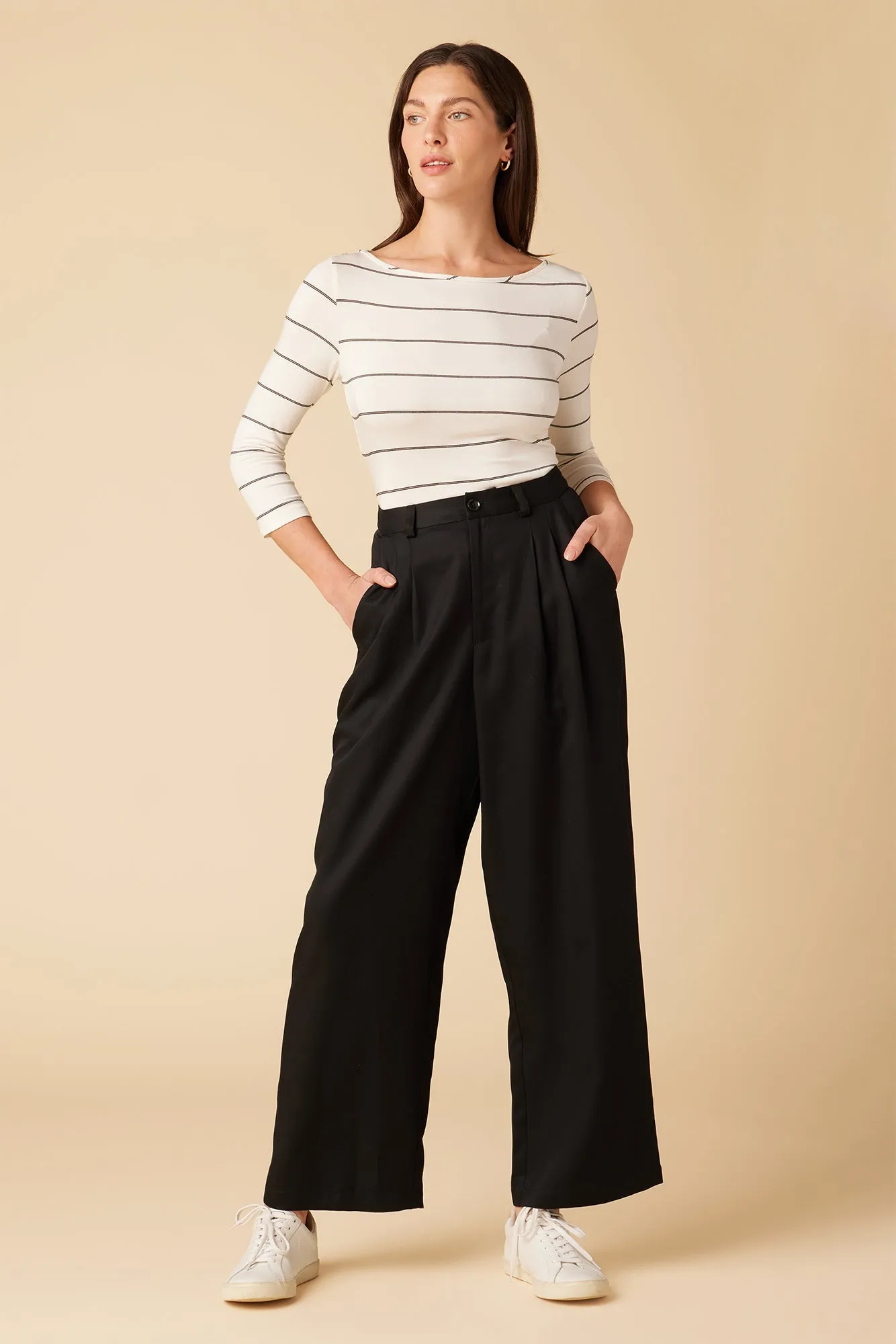 Holland Tencel Twill Pant - Black - ReAmour sold by Amour Vert