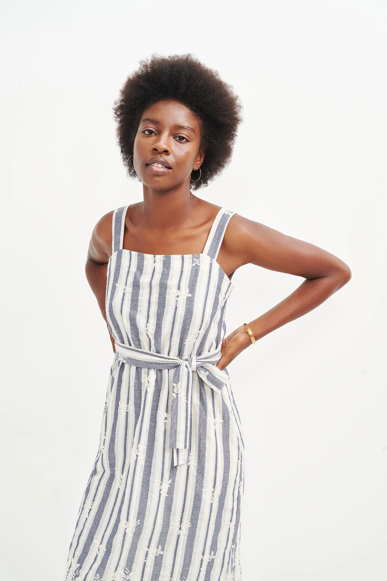 Jameela Upcycled Dress - Summer Stripe - ReAmour sold by Amour Vert product image thumbnail 4
