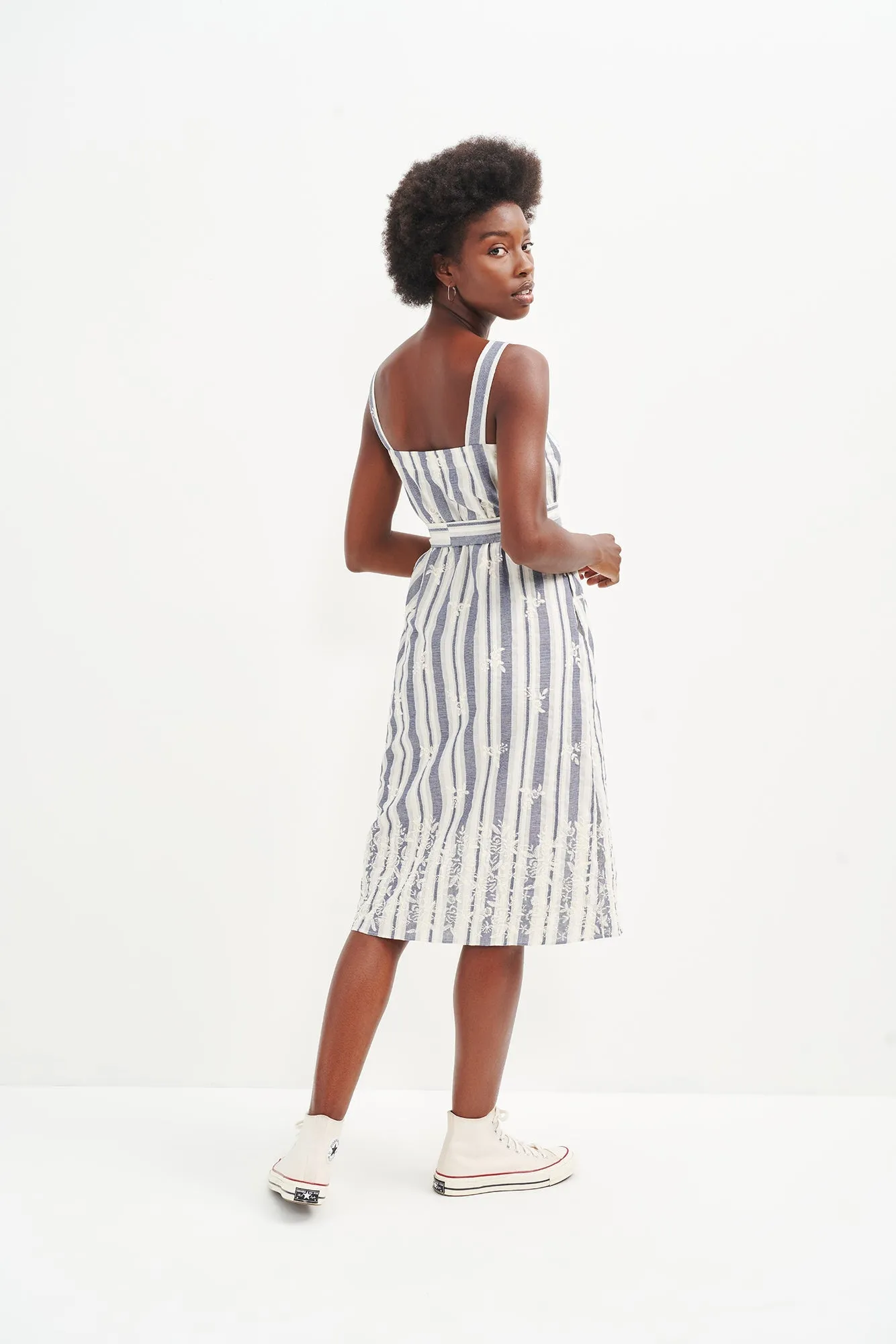 Jameela Upcycled Dress - Summer Stripe - ReAmour sold by Amour Vert product image thumbnail 2