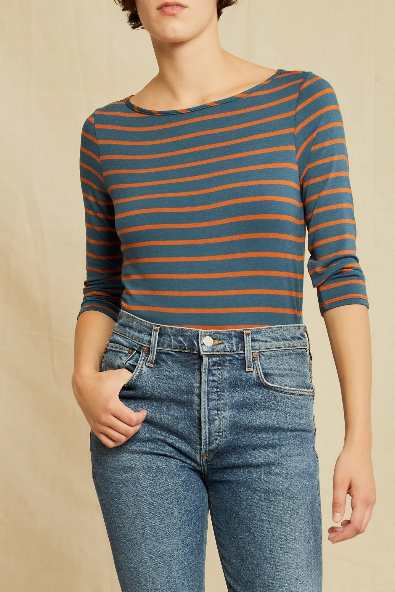 Francoise 3/4 Sleeve Modal Tee - ReAmour sold by Amour Vert product image thumbnail 2