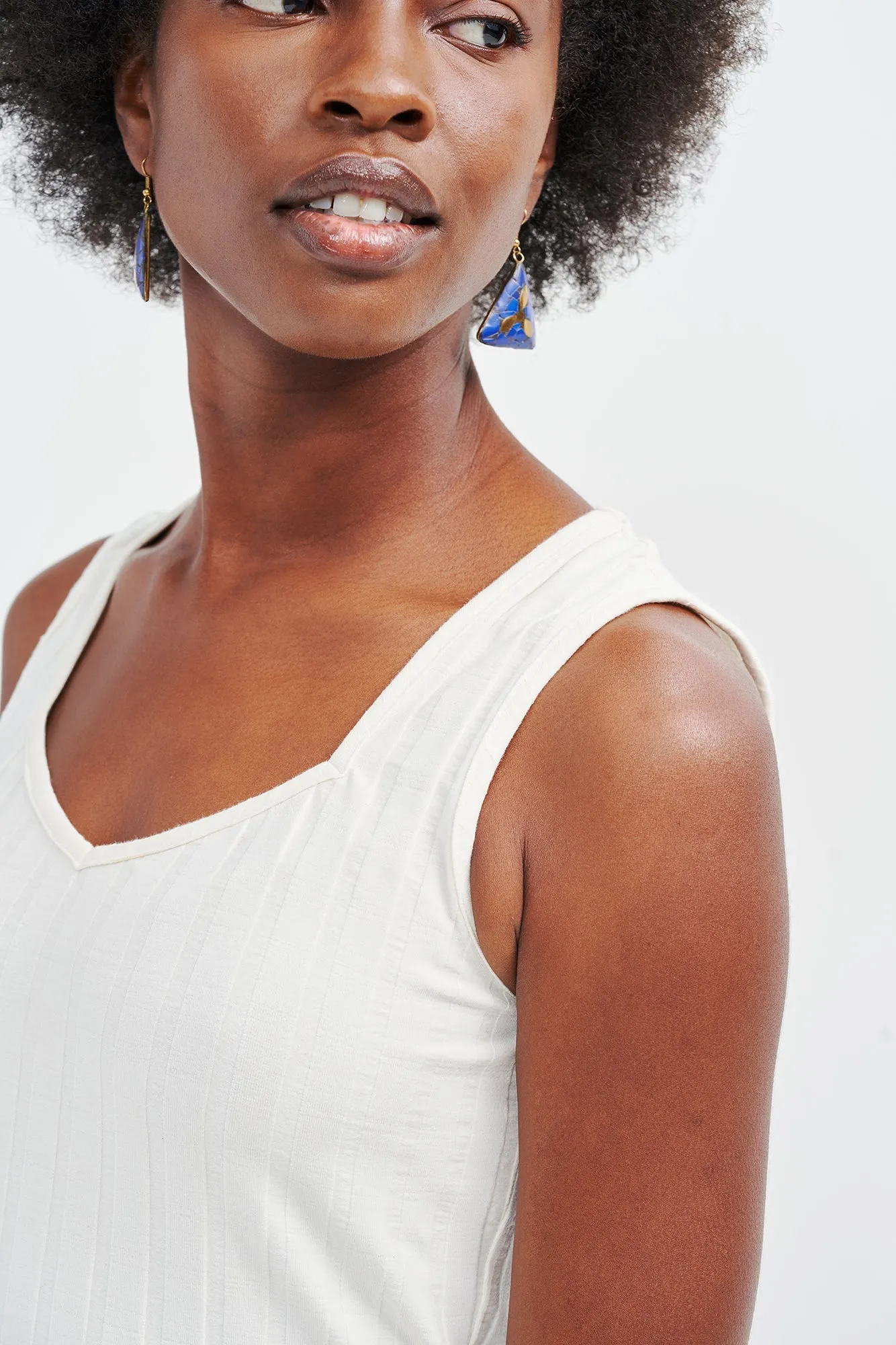 Bettina Ribbed Tank - Salt sold by Amour Vert product image thumbnail 5