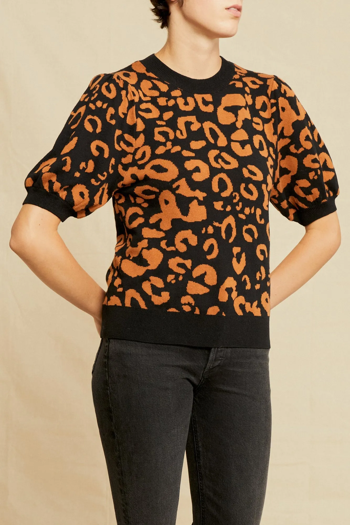 Genesis Sweater - Black and Rust sold by Amour Vert