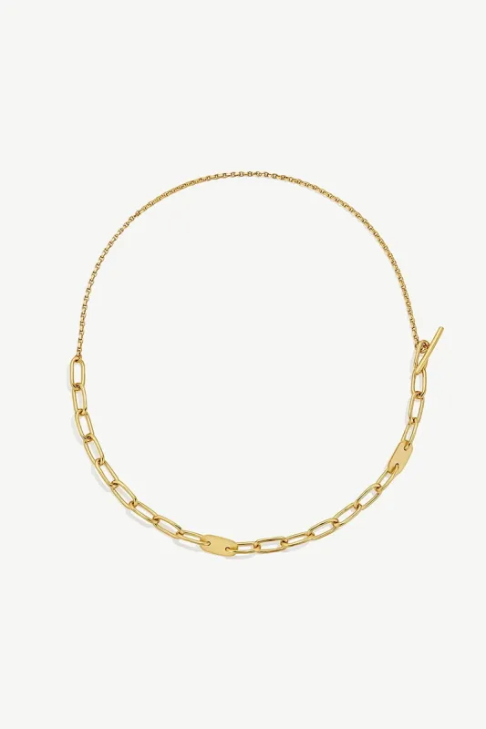 SOKO Delicate Ellipse Collar Necklace - Gold sold by Amour Vert
