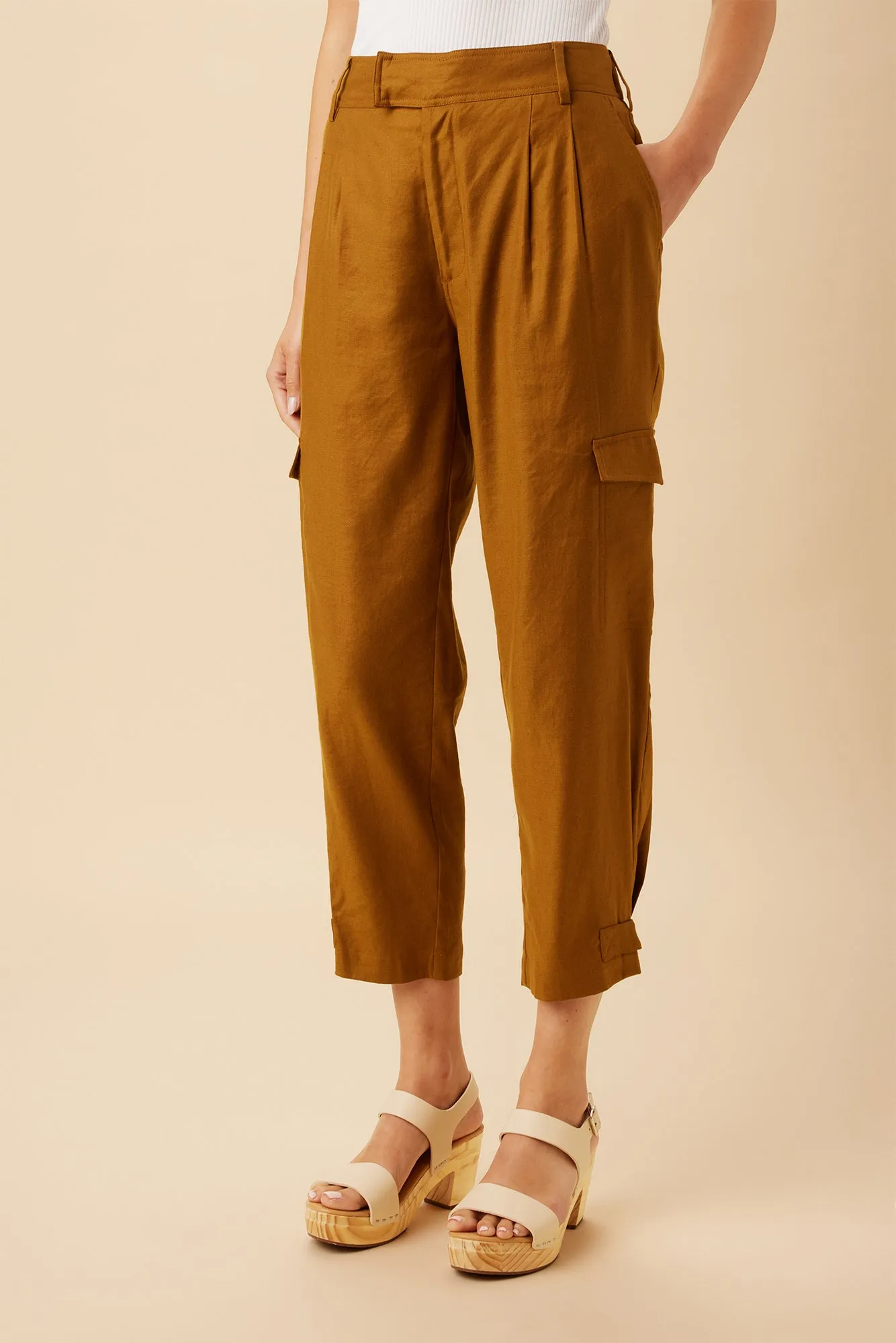 Lyle Femme Fete Stretch Cargo Pant - Spice sold by Amour Vert