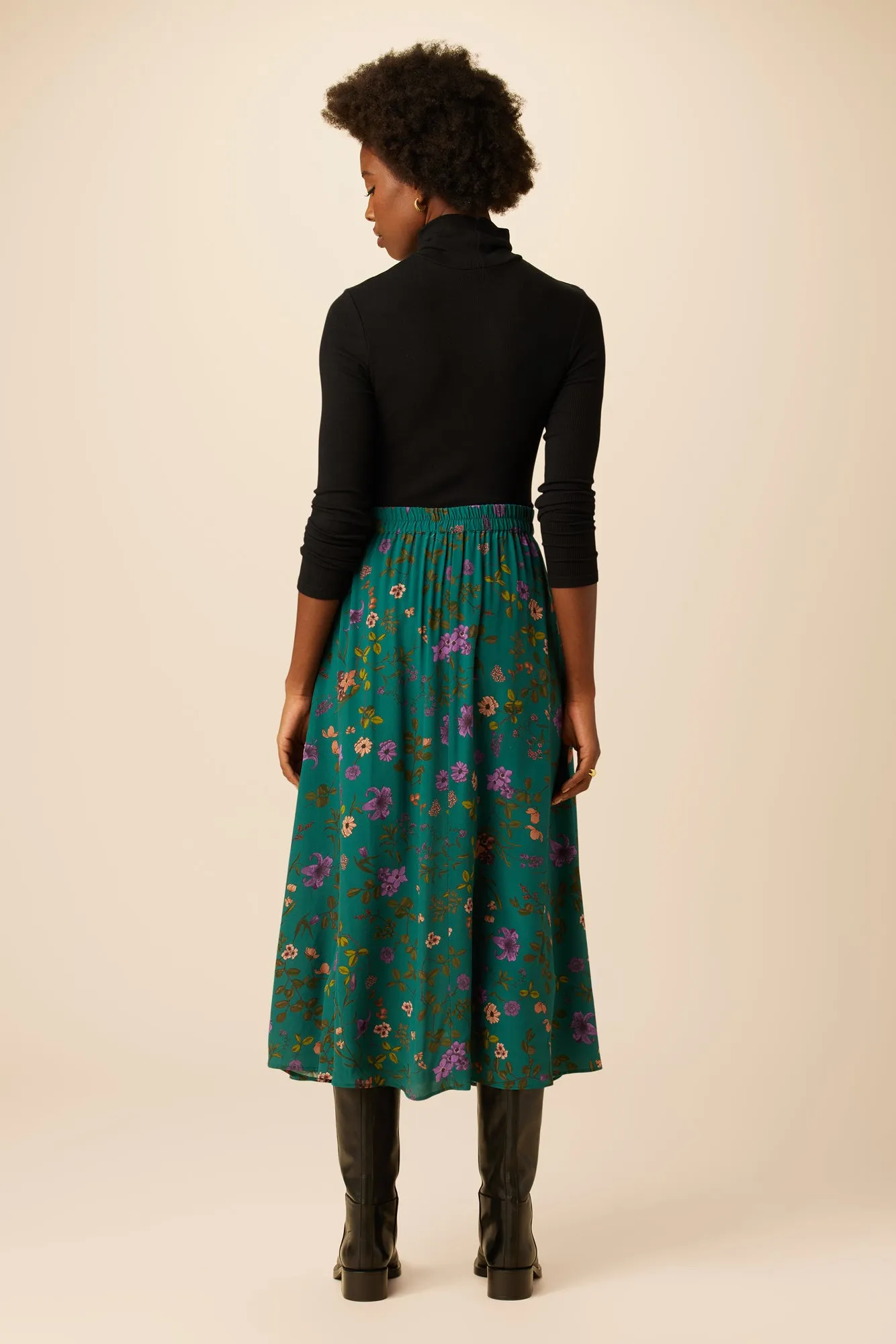 Blaze Washable Silk Skirt - Genoa Floral sold by Amour Vert product image thumbnail 5