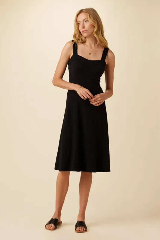 Remi Reverie Knit Dress - Black made by Amour Vert