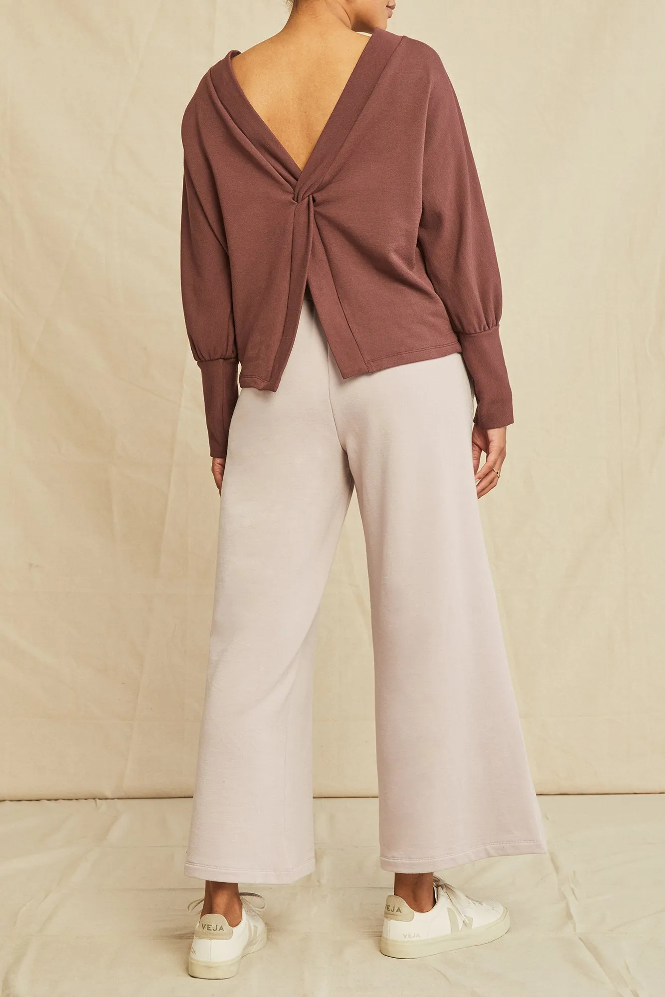 Makenna Luxe Fleece Top - Mocha sold by Amour Vert product image thumbnail 4