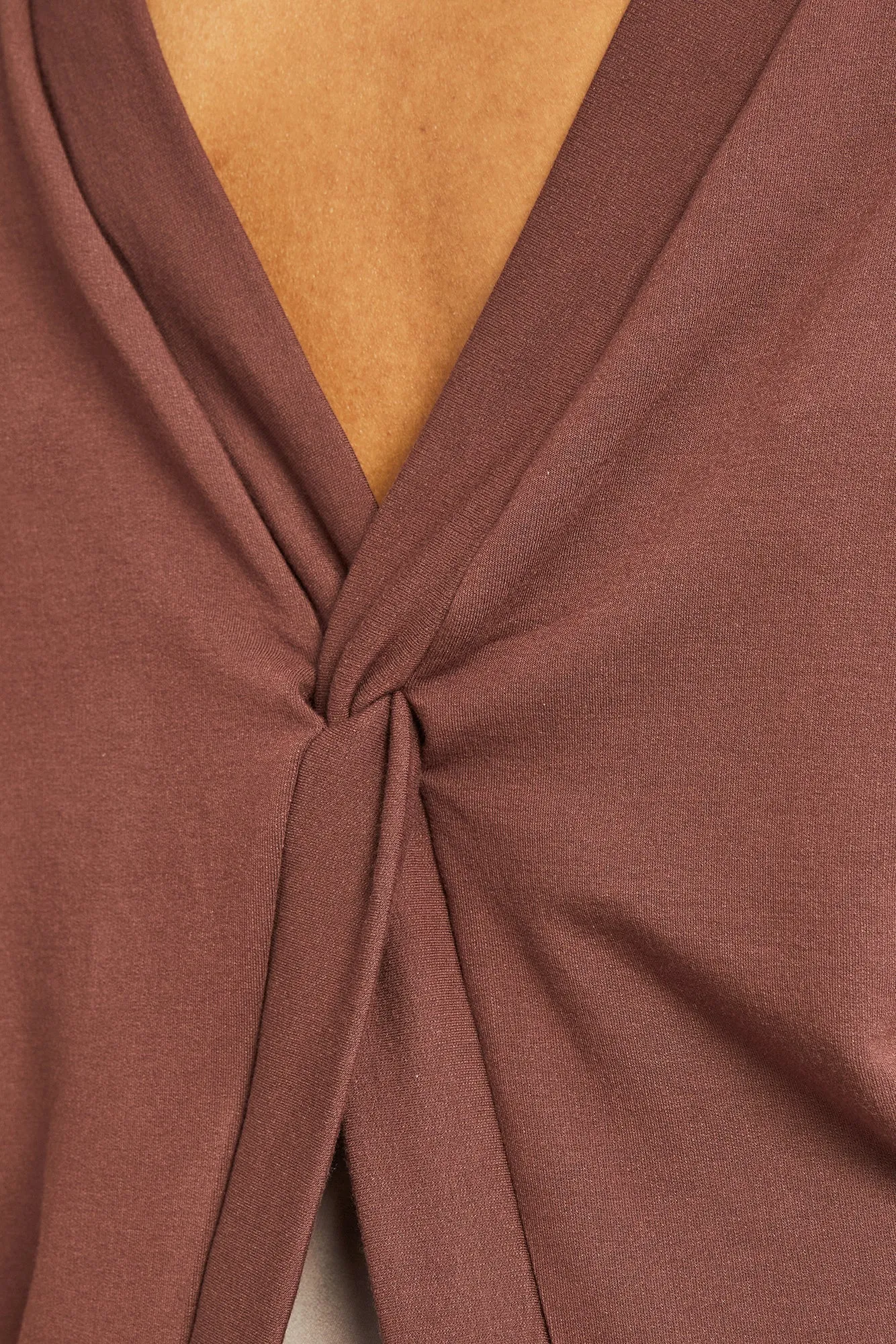 Makenna Luxe Fleece Top - Mocha sold by Amour Vert product image thumbnail 3