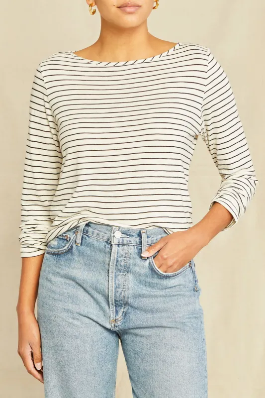 Marley Long Sleeve Tee - Trinidad Stripe sold by Amour Vert