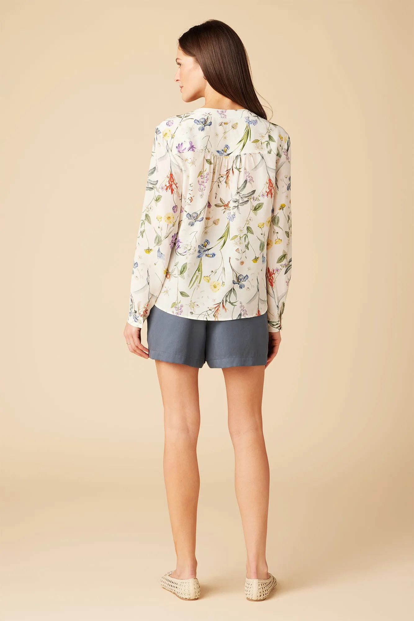 Kaya Washable Silk Blouse - Gemini Ivory sold by Amour Vert product image thumbnail 3