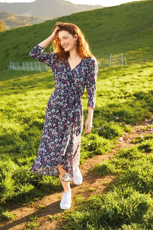 Mollie Wrap Dress sold by Amour Vert