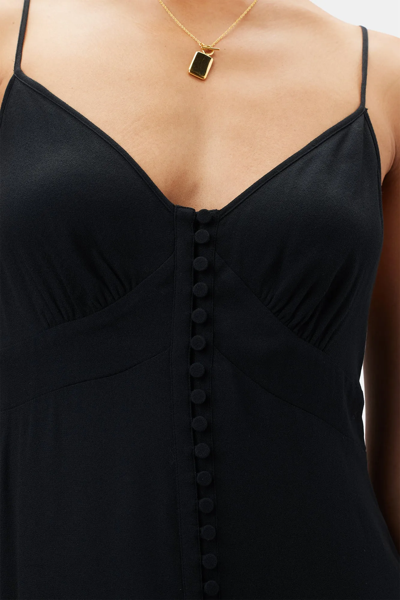 Sara Viscose Crepe Slip Dress - Black sold by Amour Vert product image thumbnail 2