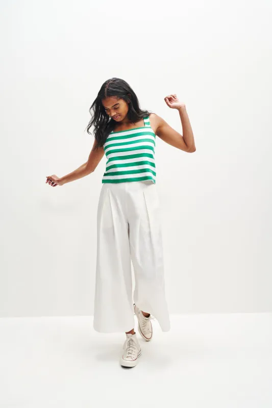 Deslin Femme Fête Pant - Salt sold by Amour Vert