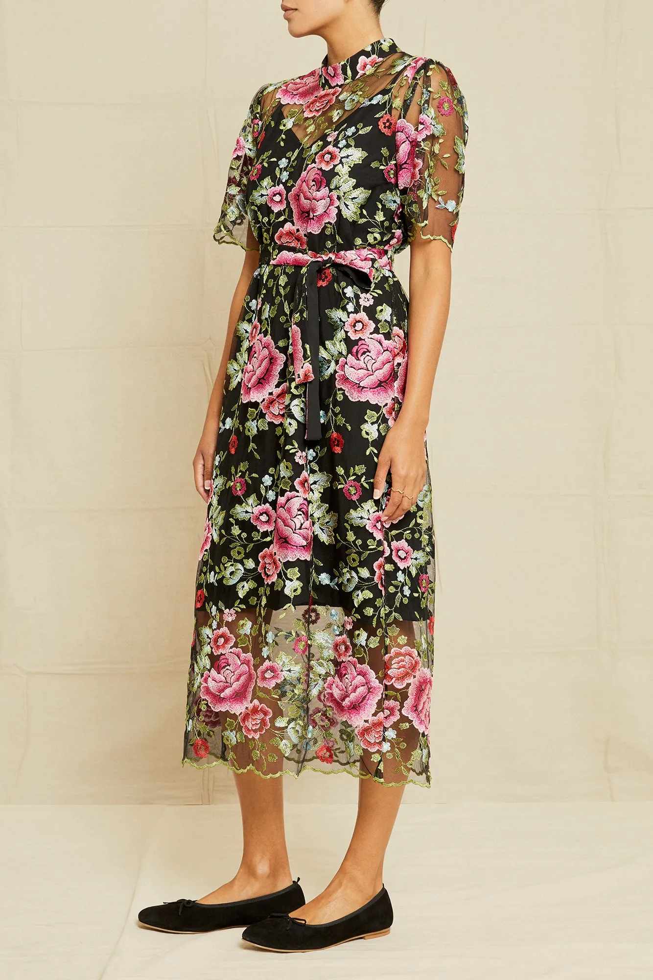 Brielle Upcycled Dress - Simone Floral sold by Amour Vert product image thumbnail 2