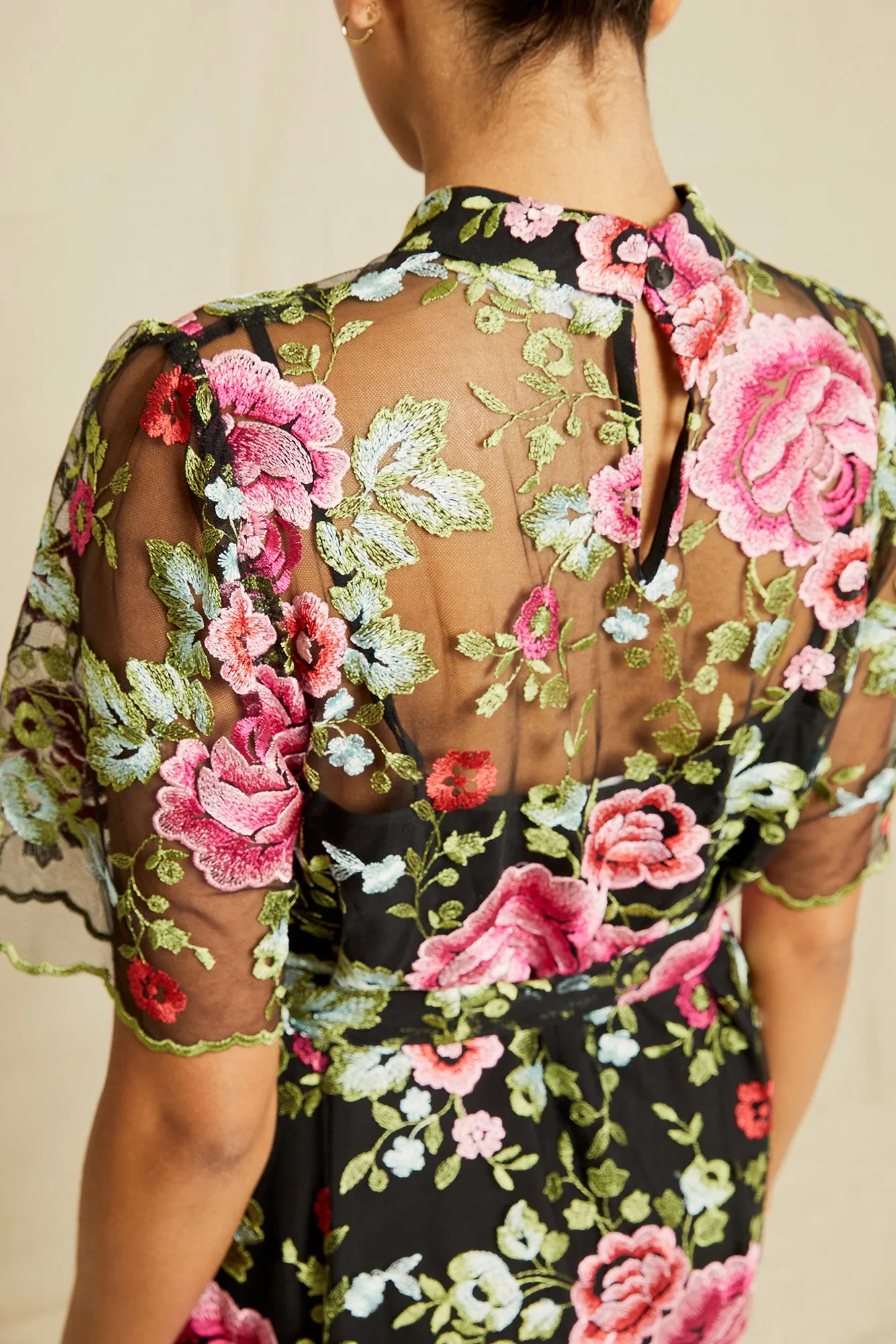 Brielle Upcycled Dress - Simone Floral sold by Amour Vert product image thumbnail 4