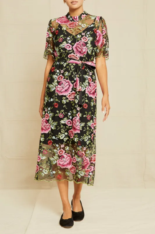 Brielle Upcycled Dress - Simone Floral sold by Amour Vert
