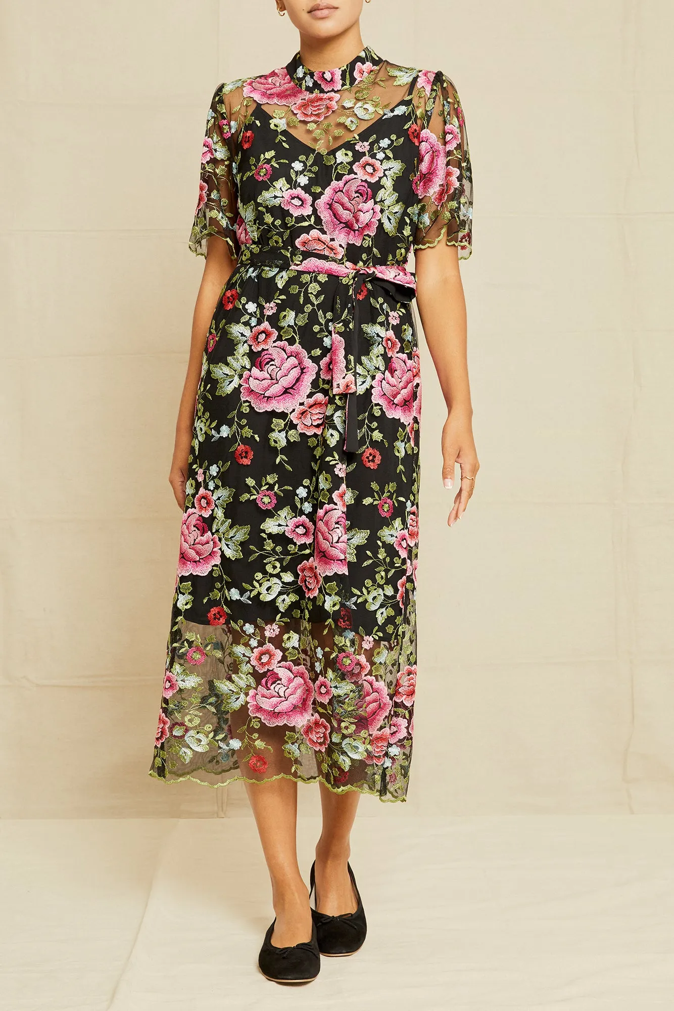 Brielle Upcycled Dress - Simone Floral sold by Amour Vert