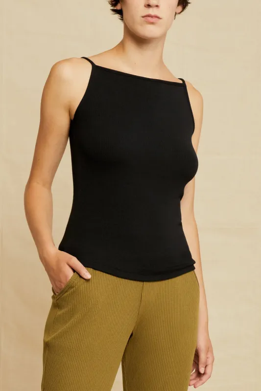 Noah Dream Rib Top - Black sold by Amour Vert