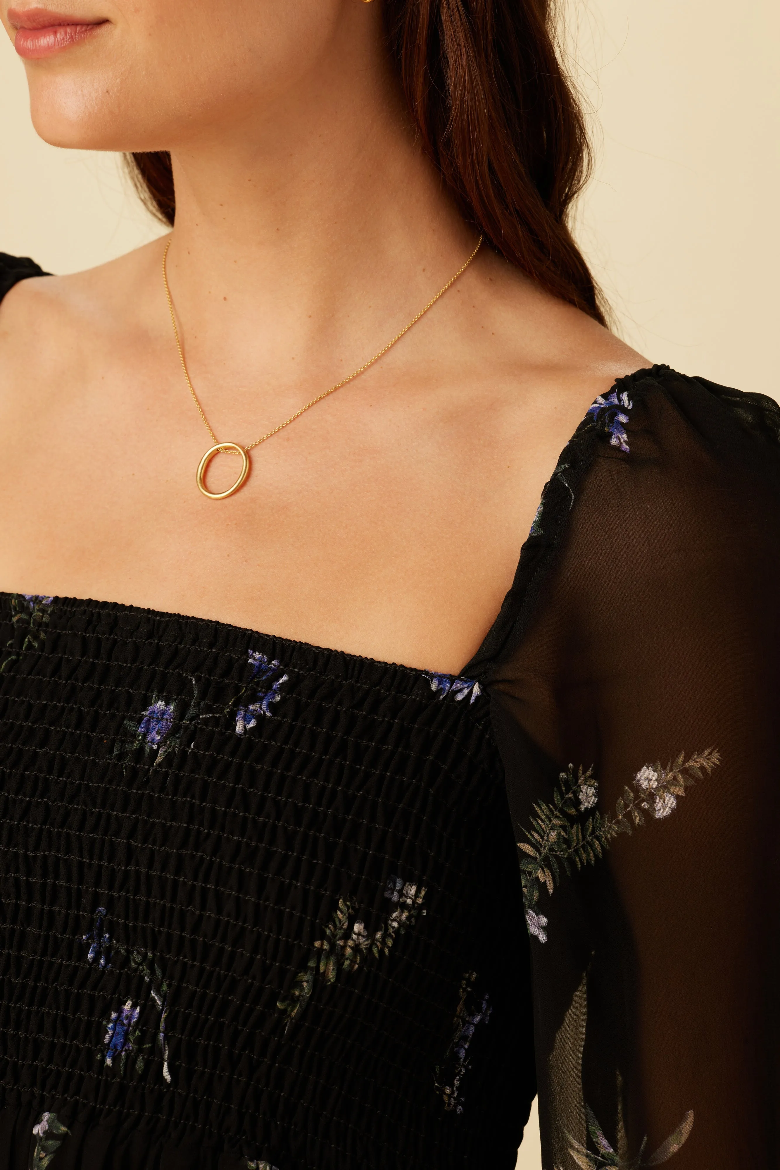 Carolina Chiffon Dress - Nahlia Floral - ReAmour sold by Amour Vert product image thumbnail 4