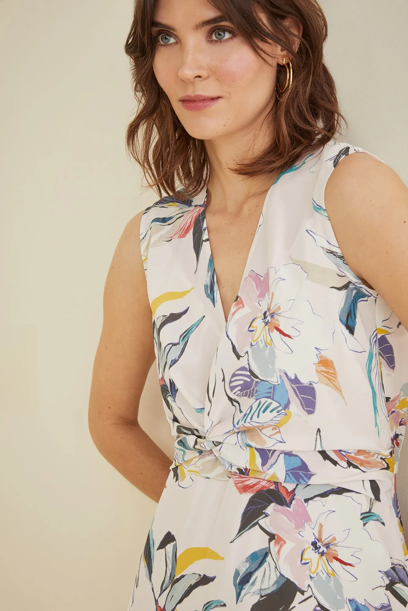 Elsie Silk Dress - Yerba Buena Floral - ReAmour sold by Amour Vert product image thumbnail 4