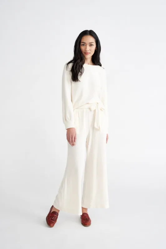 Coco Cloud Rib Pants - Winter White sold by Amour Vert
