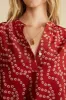 Renata Washable Silk Blouse - Rust Vannes Floral Print sold by Amour Vert