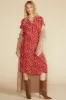 Renata Washable Silk Blouse - Rust Vannes Floral Print sold by Amour Vert