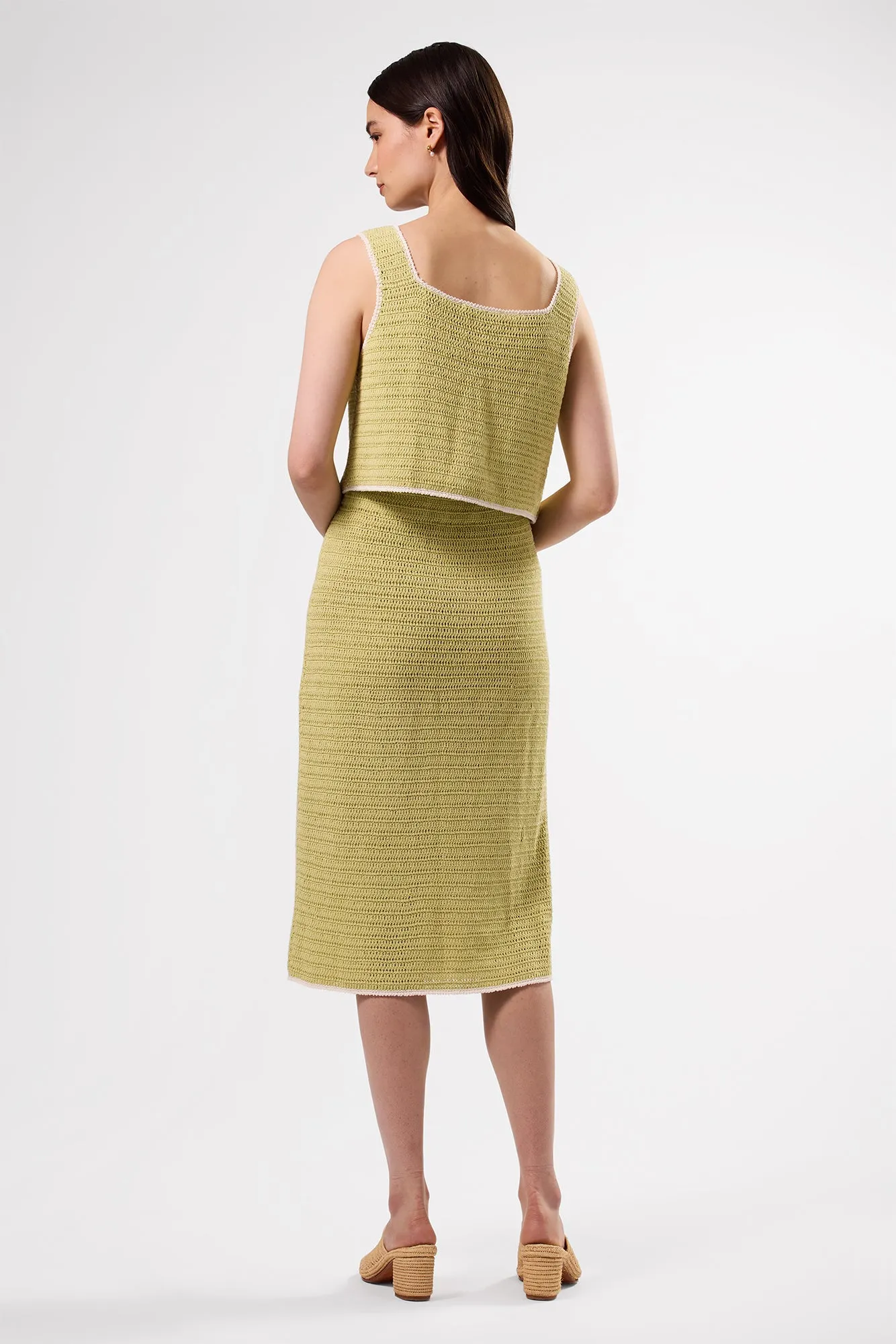 Meli Crochet Skirt - Melon Ivory sold by Amour Vert product image thumbnail 4