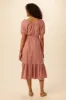 Michelle Organic Cotton Dress - Carnelian sold by Amour Vert
