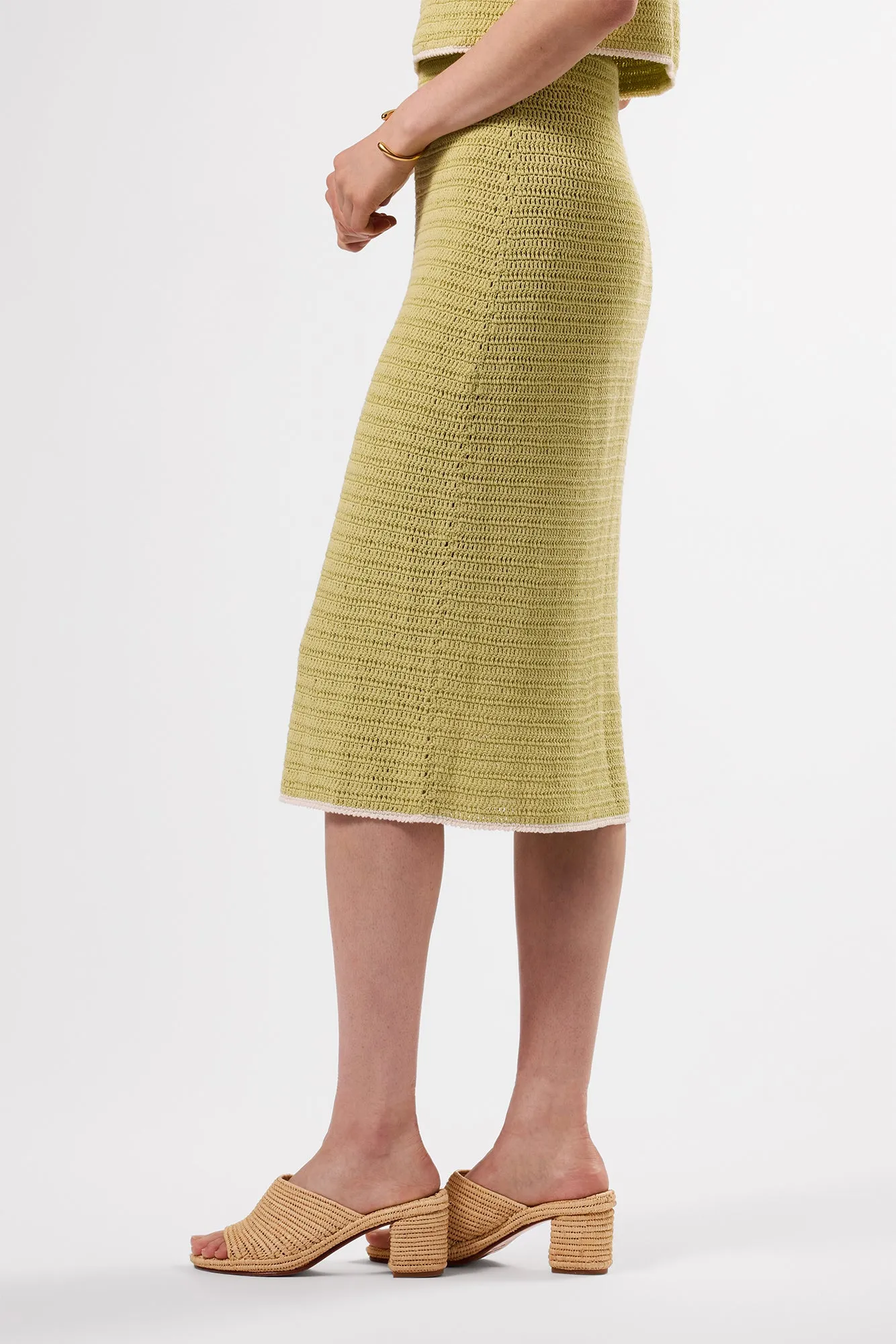 Meli Crochet Skirt - Melon Ivory sold by Amour Vert product image thumbnail 3
