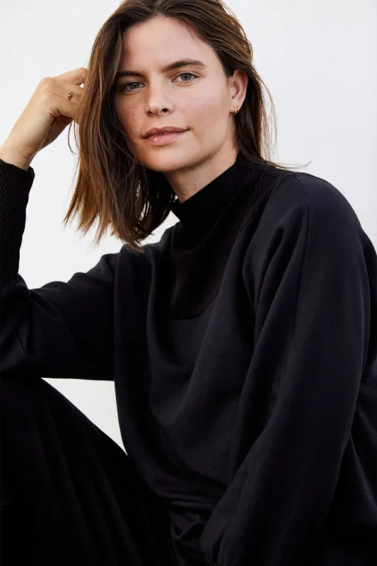 Nadav Luxe Fleece Sweatshirt - Black sold by Amour Vert